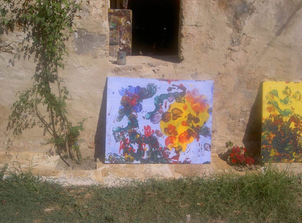 Unforeseen 3, 2002, Acryl auf Leinwand, 100.0 × 80.0 cm