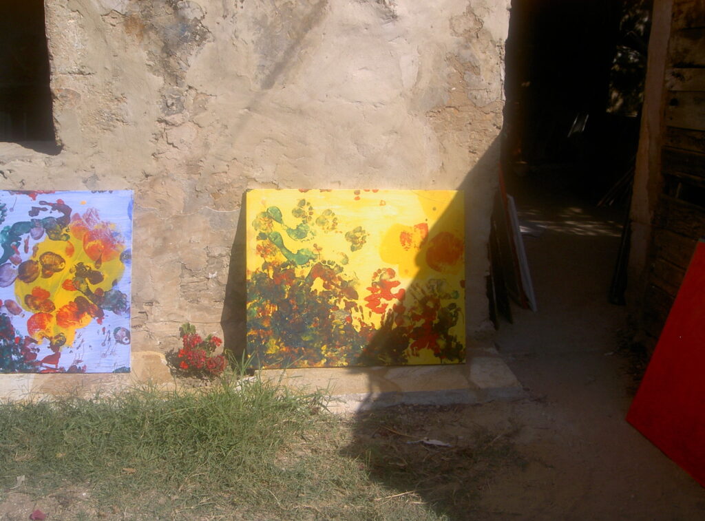 Unforeseen 2, 2002, Acryl auf Leinwand, 100.0 × 80.0 cm