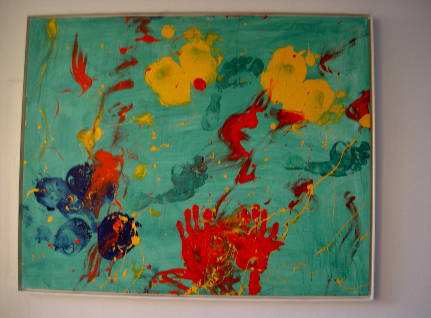 Unforeseen 1, 2002, Acryl auf Leinwand, 100.0 × 80.0 cm