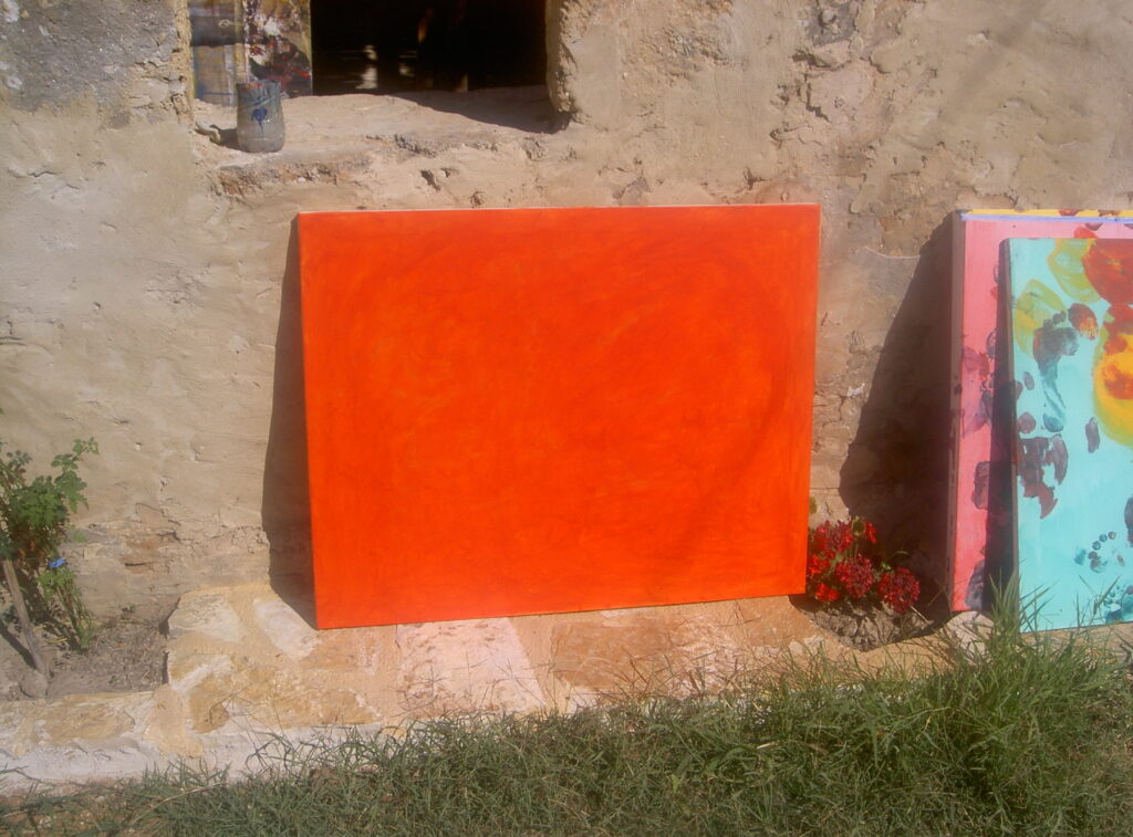 Unforeseen 1, 2002, Acryl auf Leinwand, 100.0 × 80.0 cm