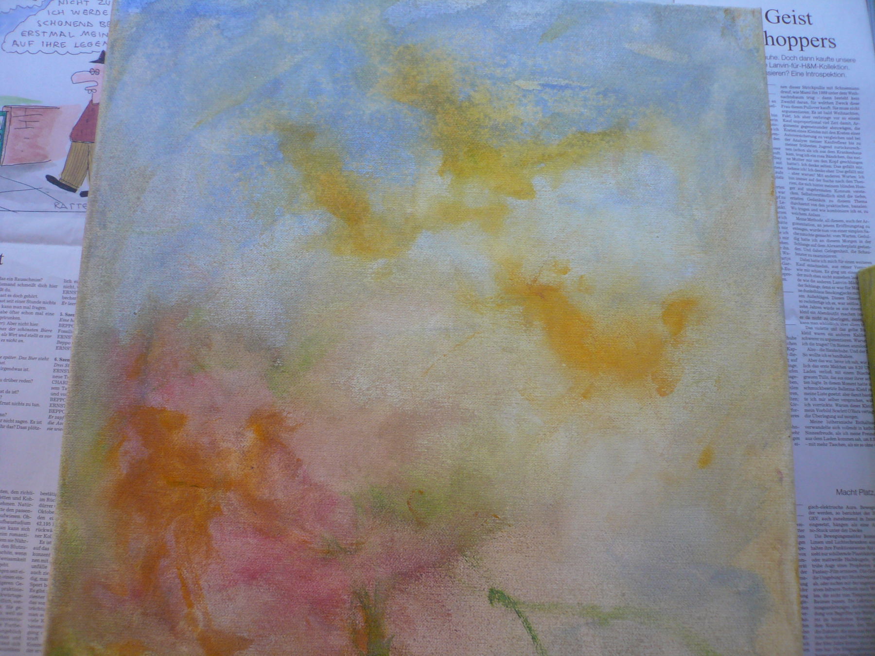 Try 2, 2011, Acryl auf Leinwand, 40.0 × 40.0 cm