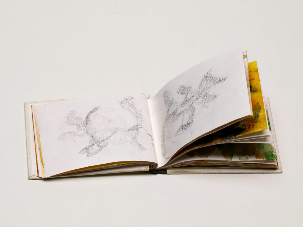 Sketchbook „Strong in Hope“ 4, 2016, Mixed Media auf Büttenpapier