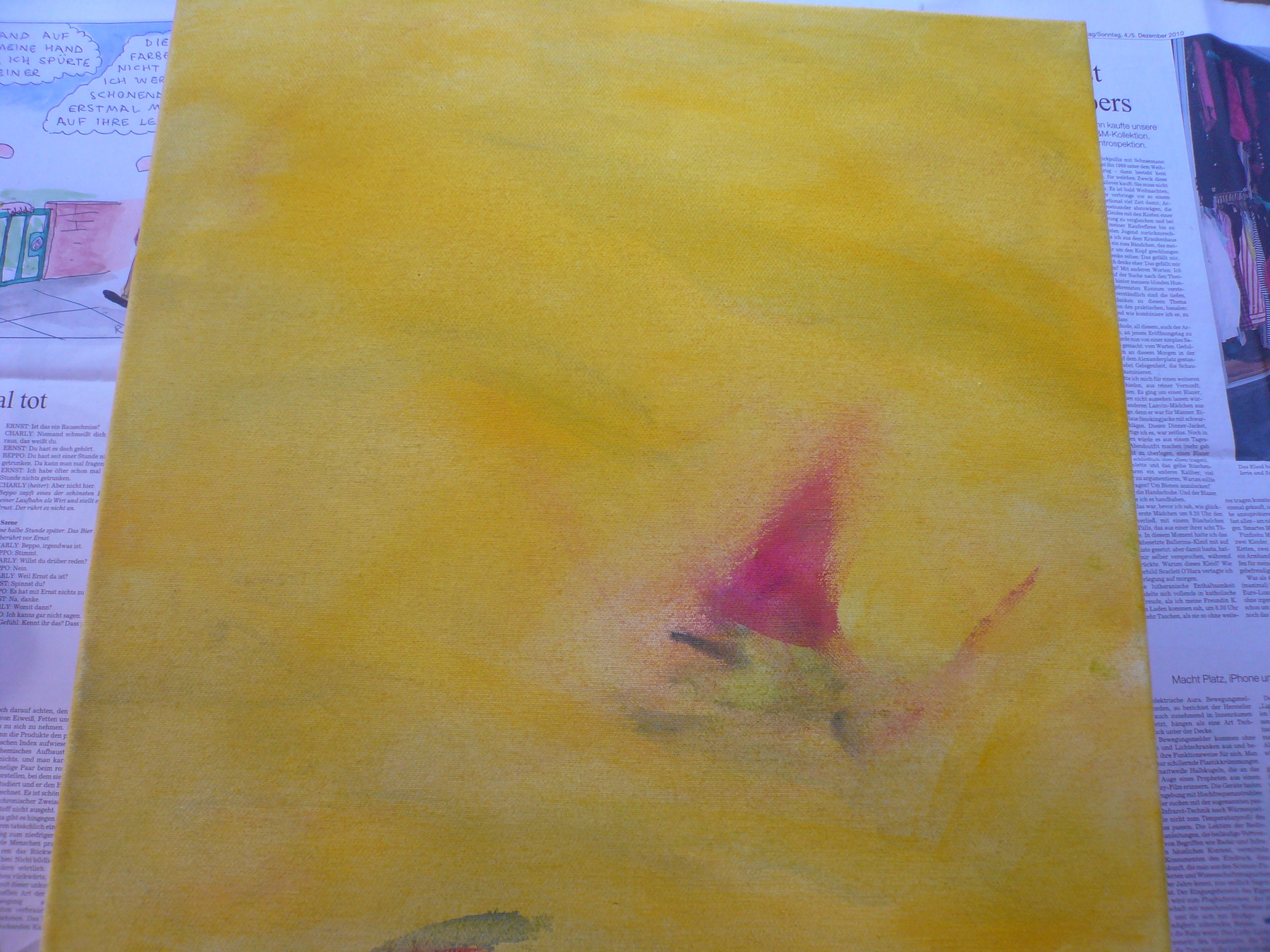 Try 3, 2011, Acryl auf Leinwand, 40.0 × 40.0 cm
