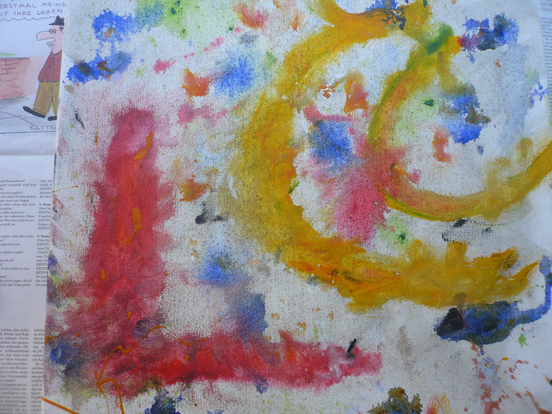 Try 1, 2011, Acryl auf Leinwand, 40.0 × 40.0 cm