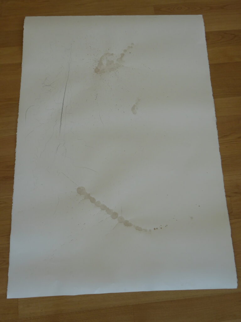 Back 1, 2018, Mixed Media auf Papier, 117.0 × 167.0 cm