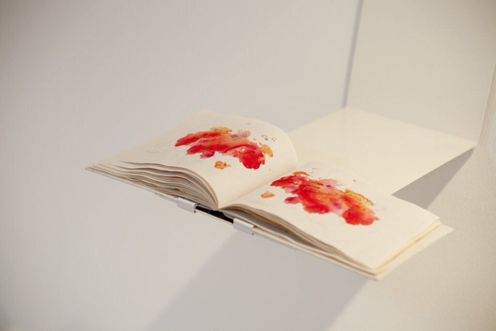 Sketchbook „Strong in Hope“ 9, 2016, Mixed Media auf Büttenpapier, 30.0 × 11.0 cm