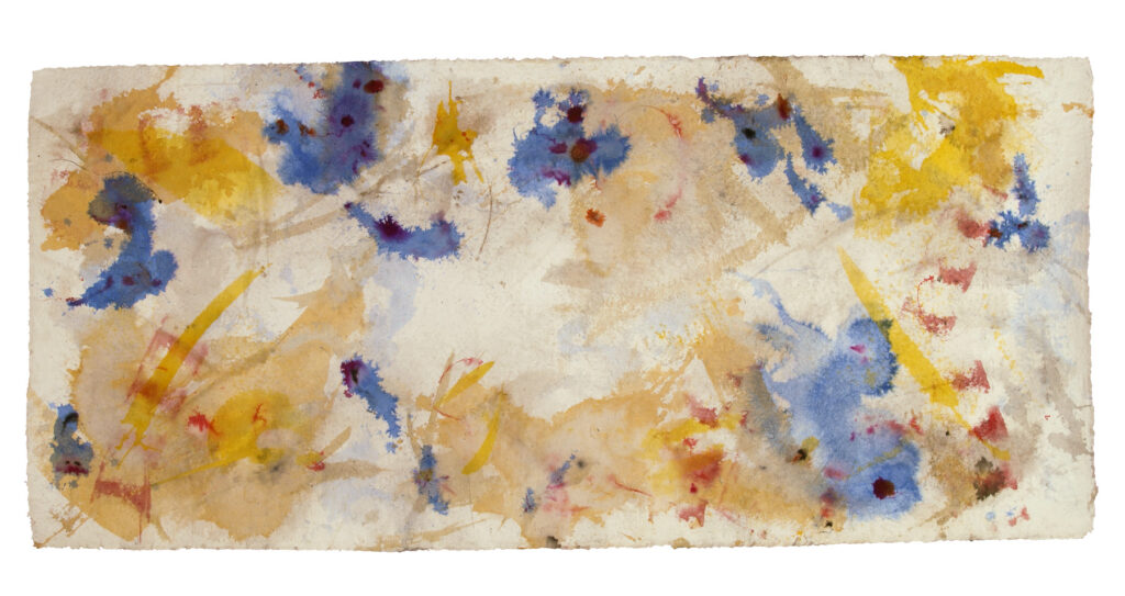 On Heaven, 2016, Mixed Media auf Büttenpapier, 210.0 × 100.0 cm