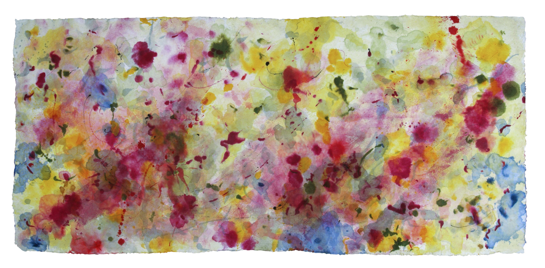 It´s Going On, 2016, Mixed Media auf Büttenpapier, 220.0 × 100.0 cm