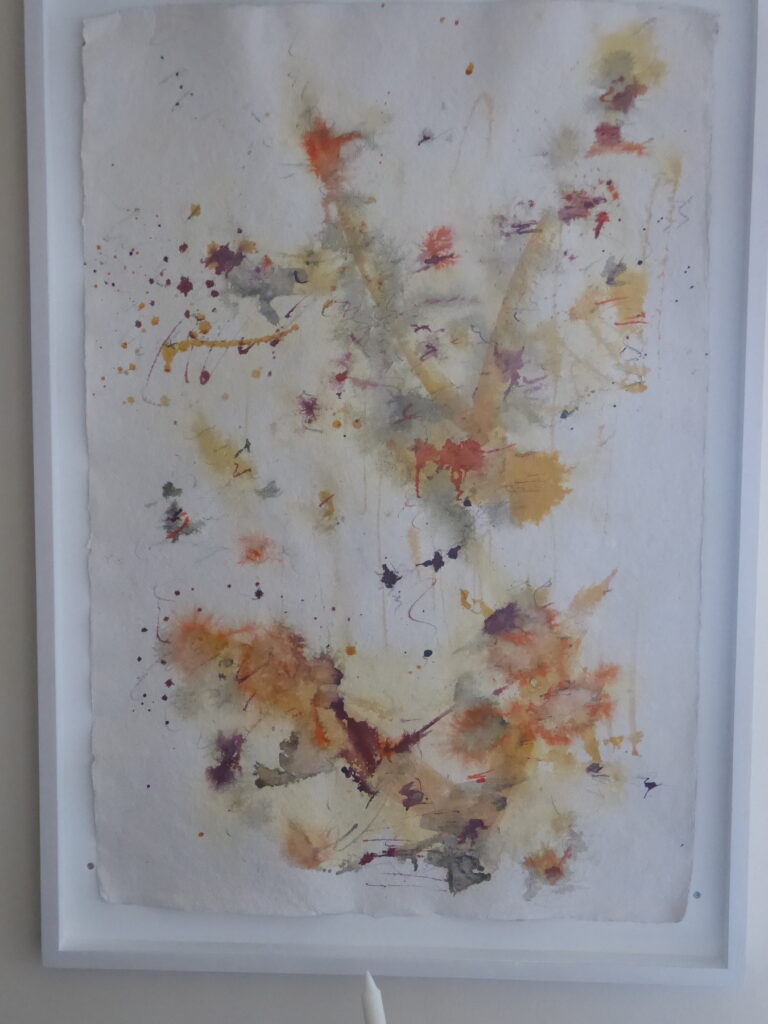 Going, 2018, Mixed Media auf Büttenpapier, 67.0 × 100.0 cm