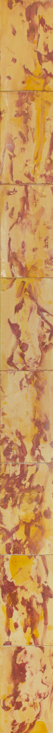 Play so II, 2014, Acryl auf Malkarton, 15.0 × 200.0 cm