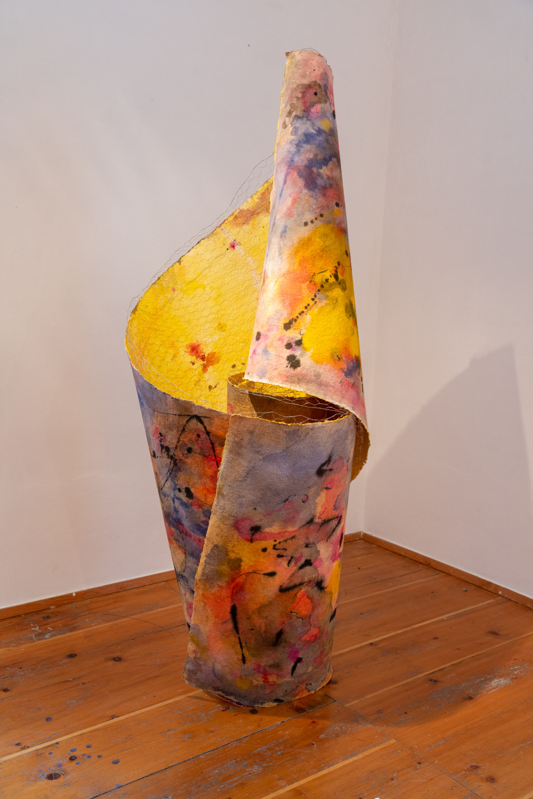 Space Worlds, 2019, Mixed Media auf Büttenpapier, 130.0 × 190.0 cm