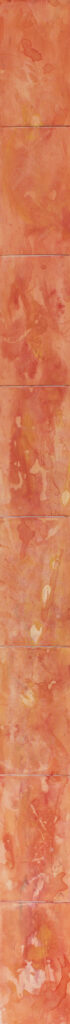 Be so I, 2014, Acryl auf Malkarton, 15.0 × 200.0 cm
