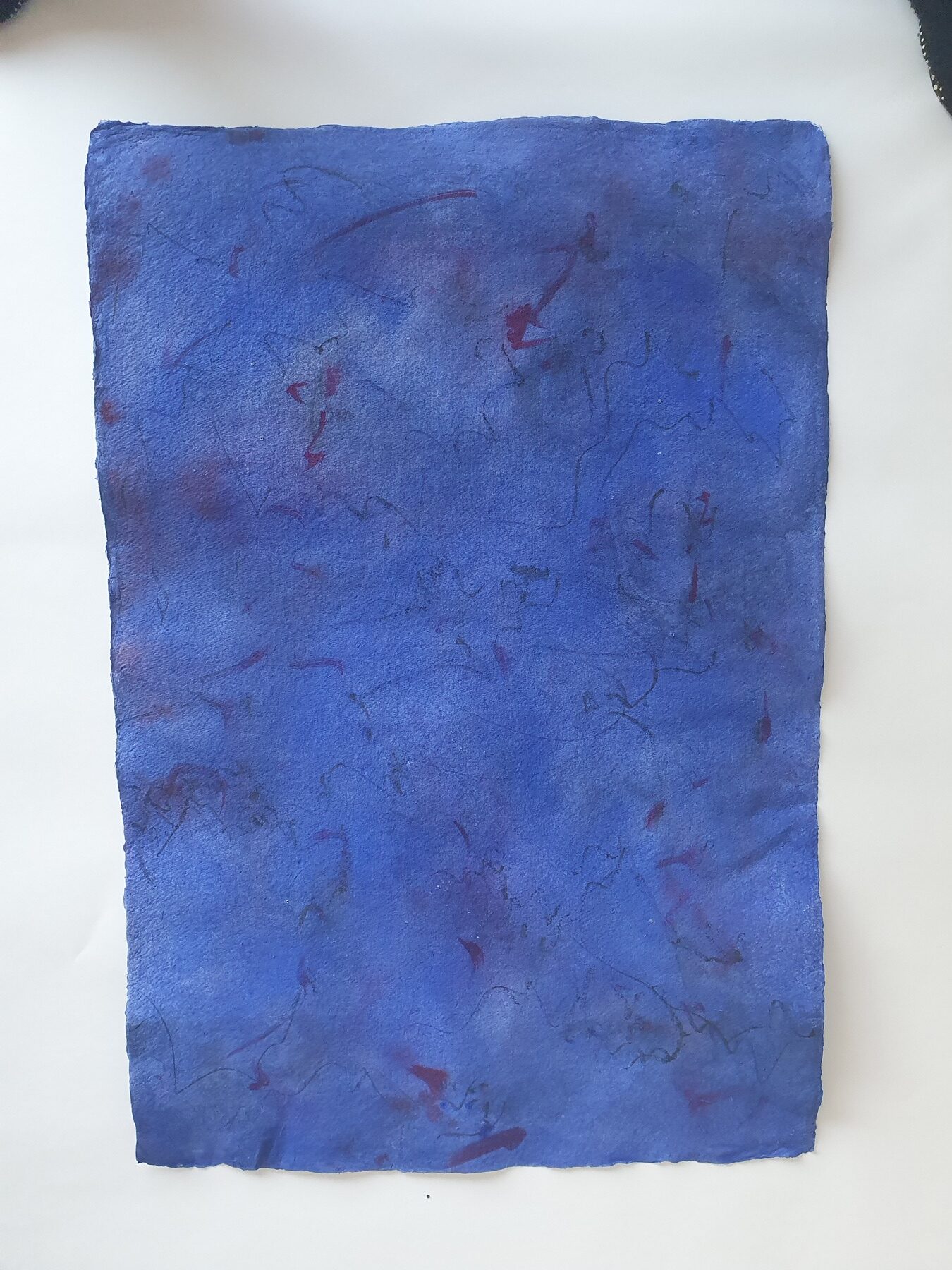 Heaven, 2021, Mixed Media auf Büttenpapier, beidseitig bemalt, 100.0 × 68.0 cm