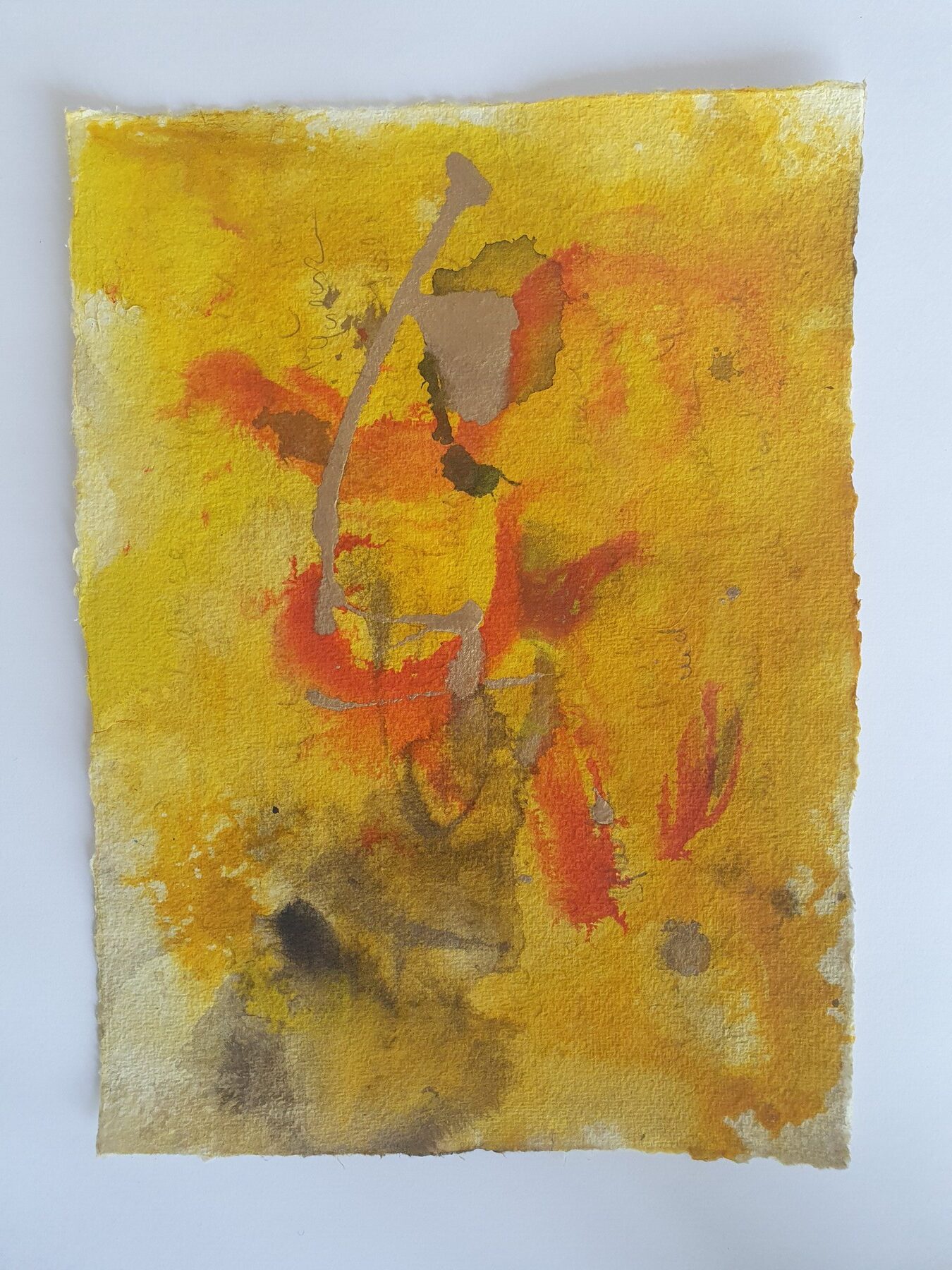 What Will Be 5, 2021, Mixed Media auf Büttenpapier, 28.0 × 37.0 cm
