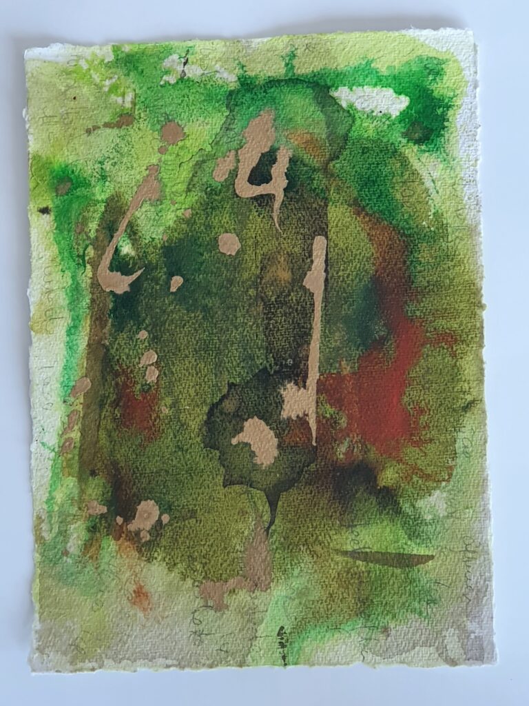 What Will Be 7, 2021, Mixed Media auf Büttenpapier, 28.0 × 37.0 cm