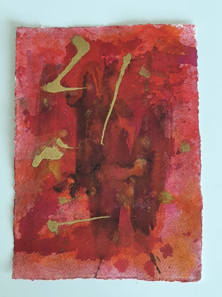 What Will Be 9, 2021, Mixed Media auf Büttenpapier, 28.0 × 37.0 cm