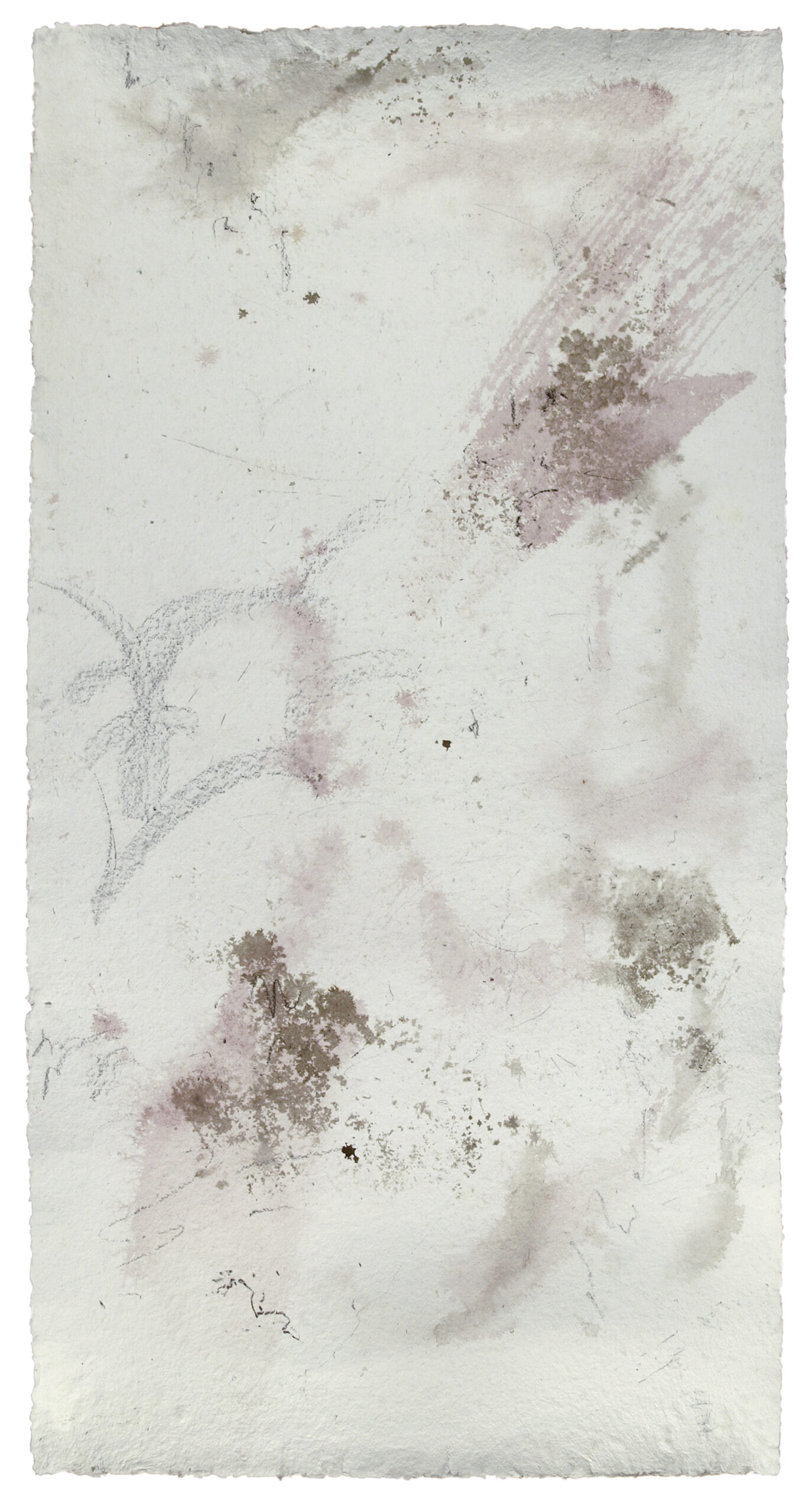 Tender 2, 2018, Mixed Media auf Büttenpapier, 90.0 × 180.0 cm