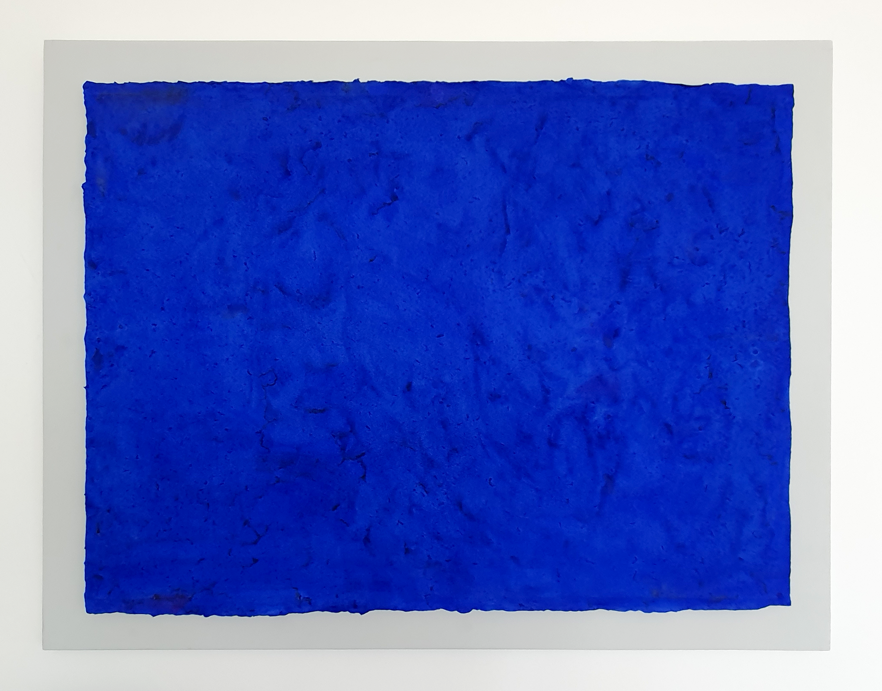 Blue, 2021, Mixed Media auf Büttenpapier, 75.0 × 55.0 cm