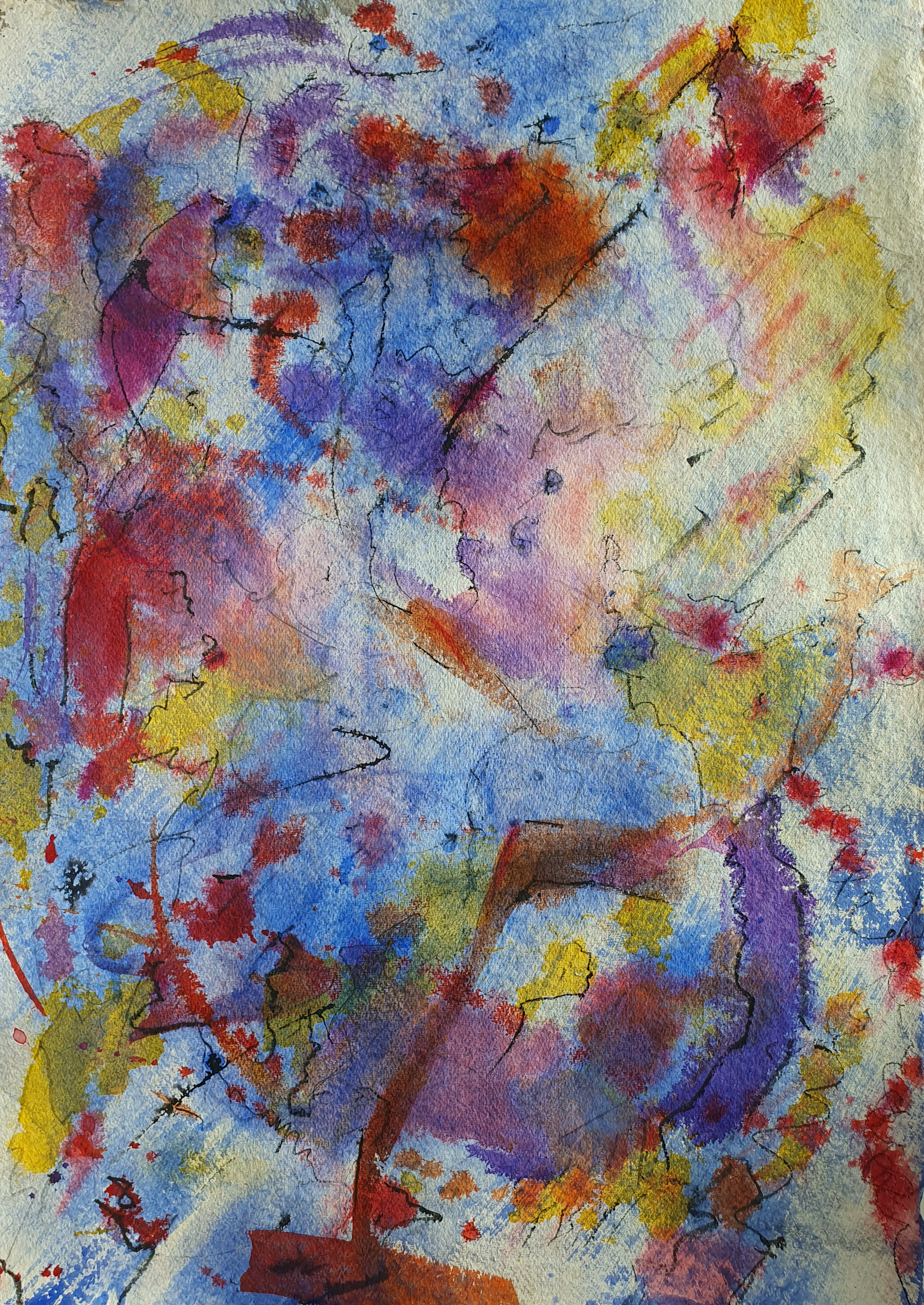 Dream 2, 2021, Mixed Media auf Büttenpapier, 56.0 × 76.0 cm