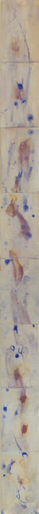 So I, 2014, Acryl auf Malkarton, 15.0 × 200.0 cm