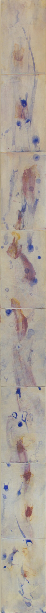 So I, 2014, Acryl auf Malkarton, 15.0 × 200.0 cm