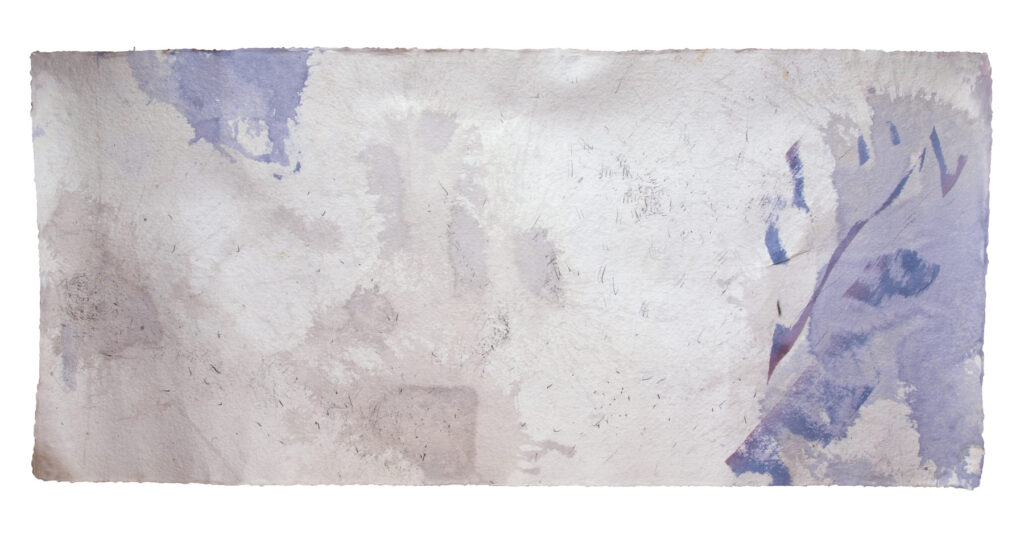 Beginning 2, 2015, Mixed Media auf Büttenpapier, 216.0 × 100.0 cm