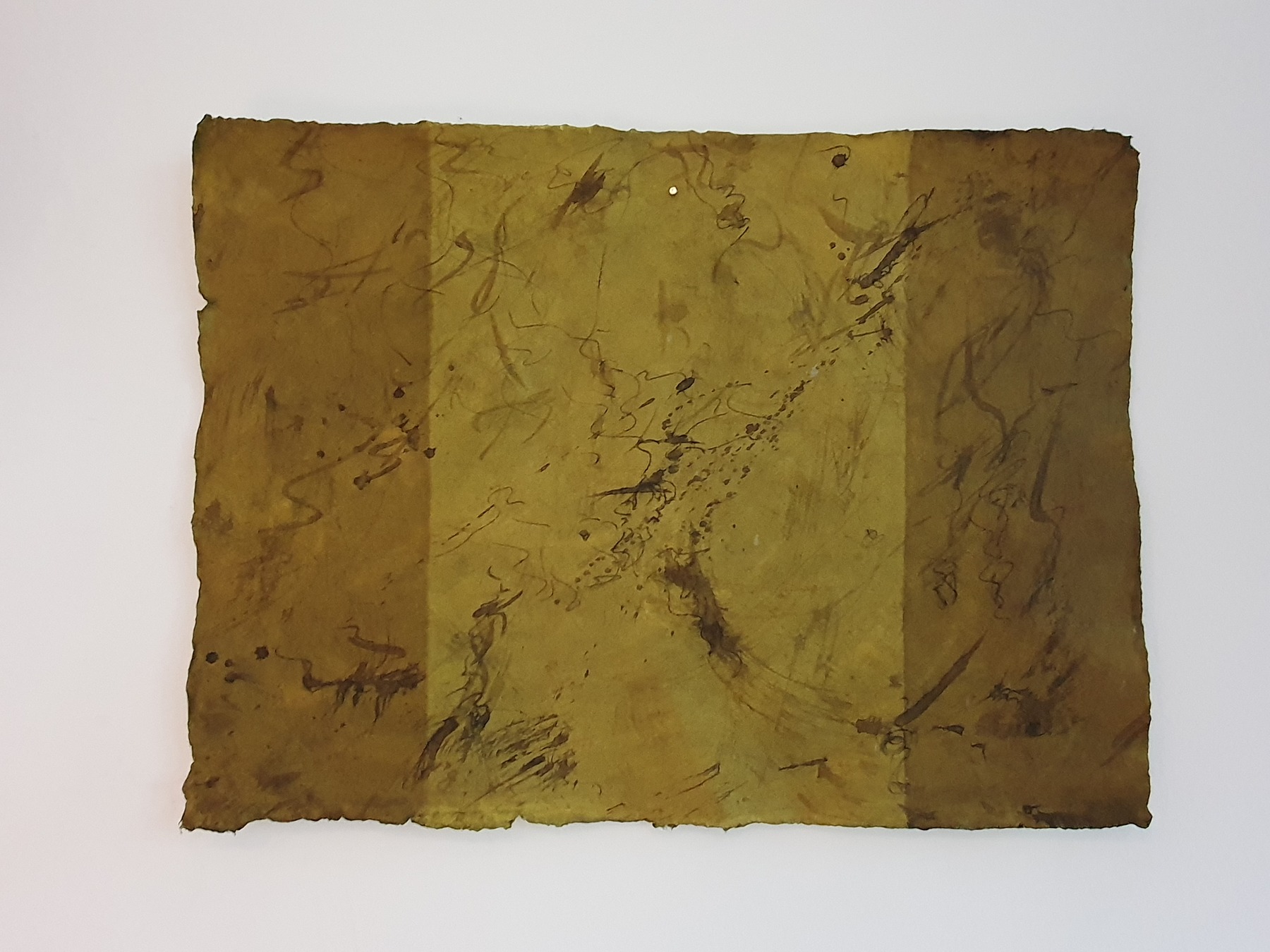 Dark+green, 2021, Mixed Media auf Büttenpapier, 75.0 × 55.0 cm