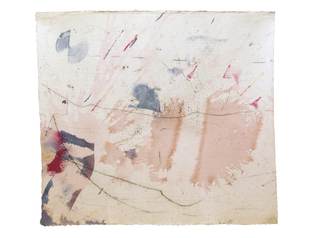Thread Free, 2015, Mixed Media auf Büttenpapier, 108.0 × 97.0 cm
