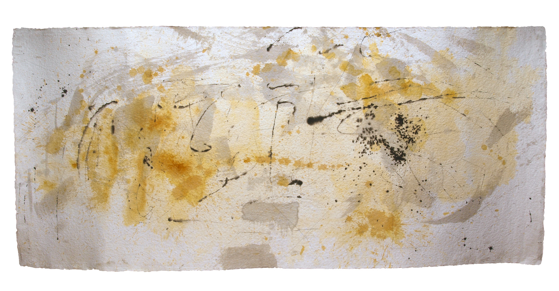 Music, 2018, Mixed Media auf Büttenpapier, 212.0 × 100.0 cm