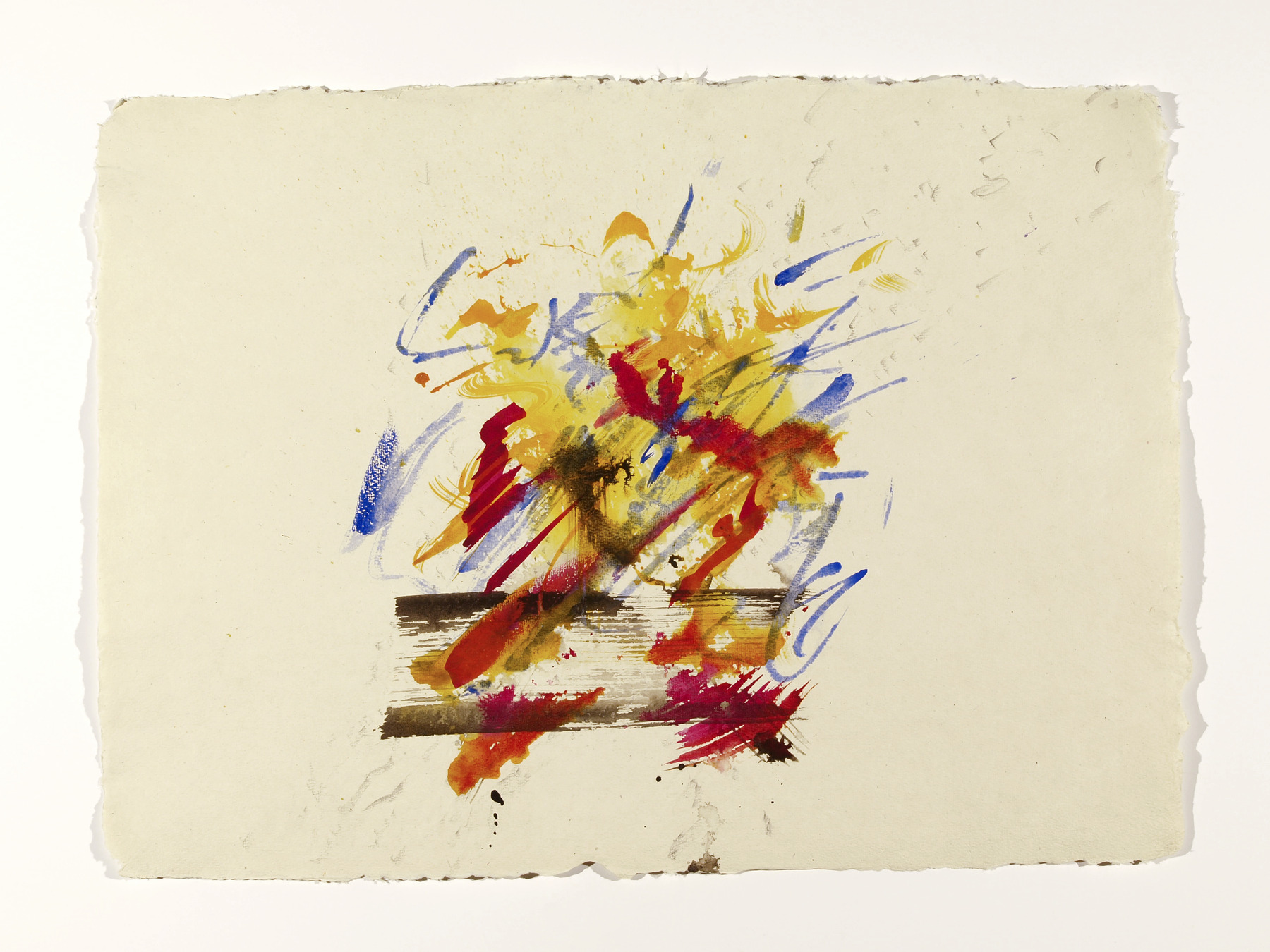 Flying 9, 2022, Mixed Media auf Büttenpapier, 76.0 × 55.0 cm