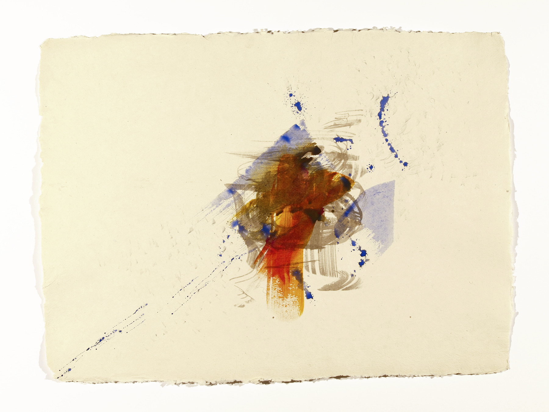 Flying 6, 2022, Mixed Media auf Büttenpapier, 76.0 × 55.0 cm