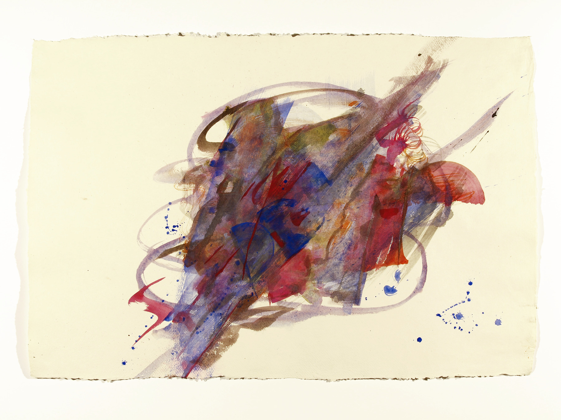 Twirling 2, 2022, Mixed Media auf Büttenpapier, 100.0 × 67.0 cm