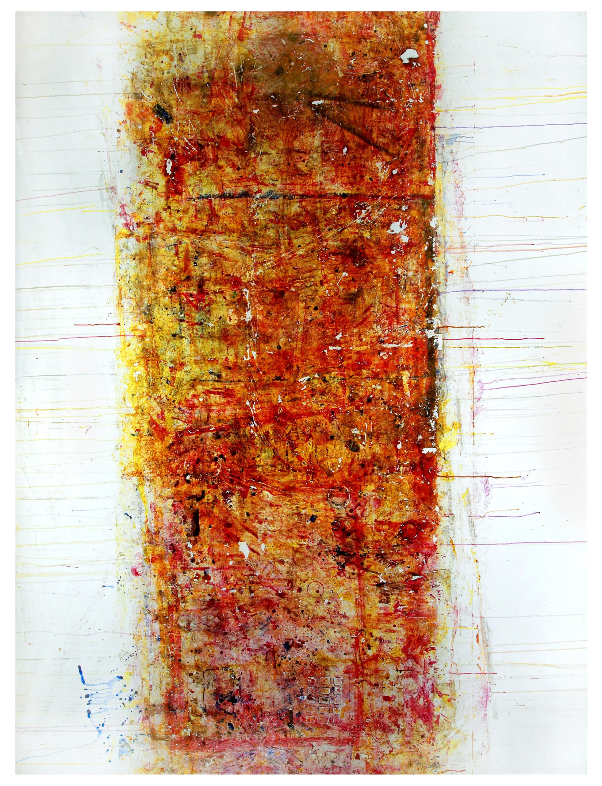 Work on Progress, 2021/2023, Mixed Media auf Plastik, 200.0 × 260.0 cm