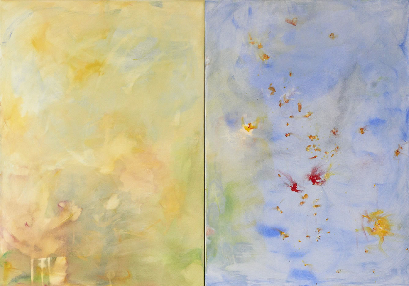 Playing Heaven+Earth, 2011, Acryl auf Leinwand, 80.0 × 60.0 cm