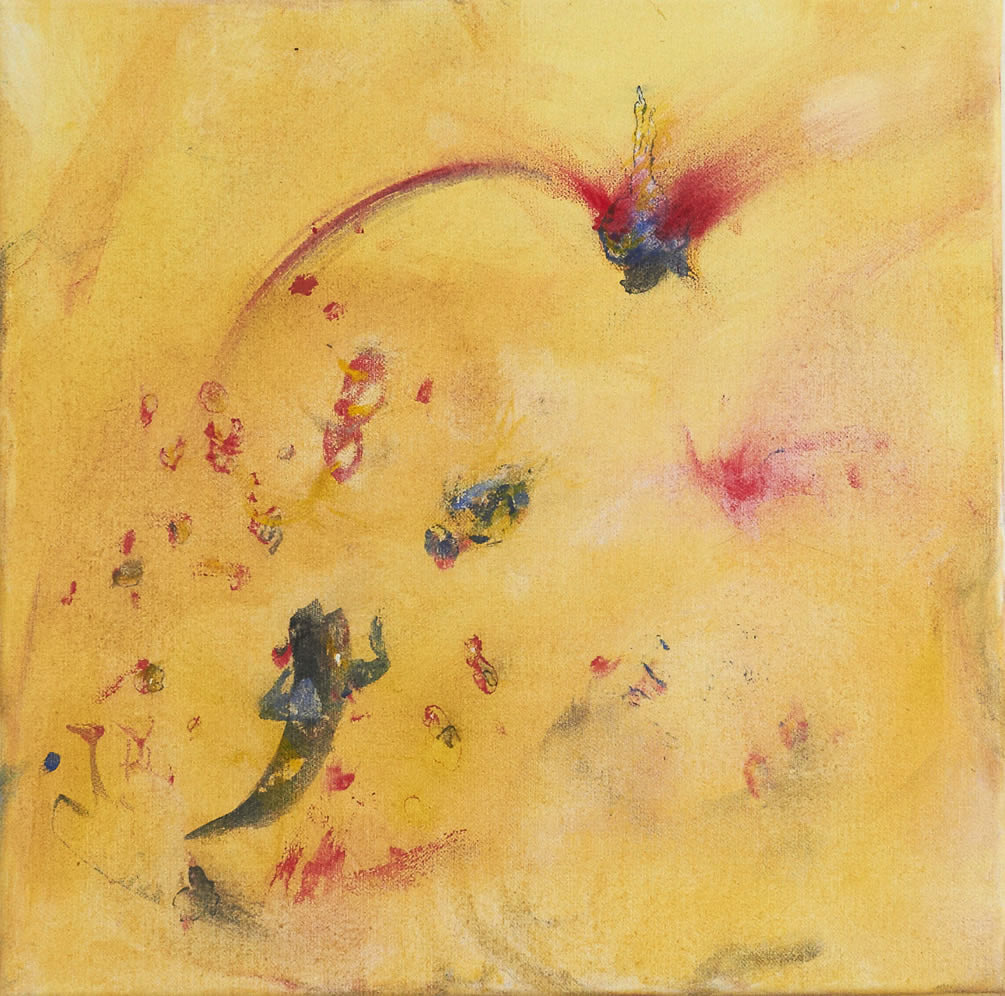 Feelingaway, 2011, Acryl auf Leinwand, 40.0 × 40.0 cm
