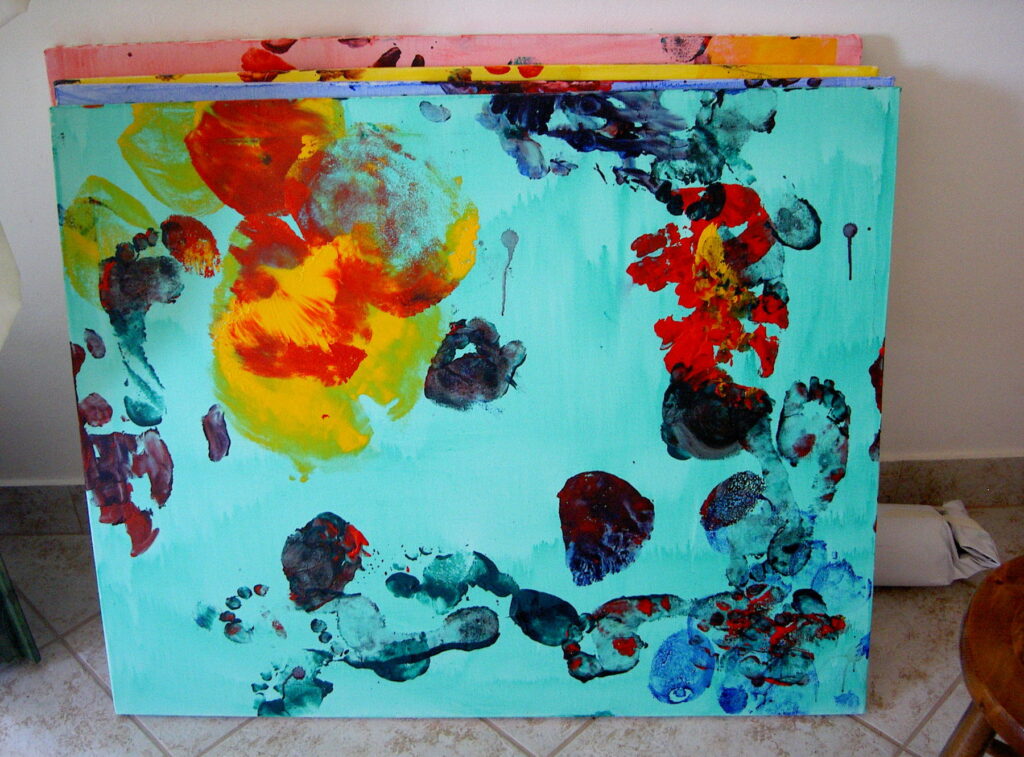 Unforeseen 5, 2002, Acryl auf Leinwand, 100.0 × 80.0 cm