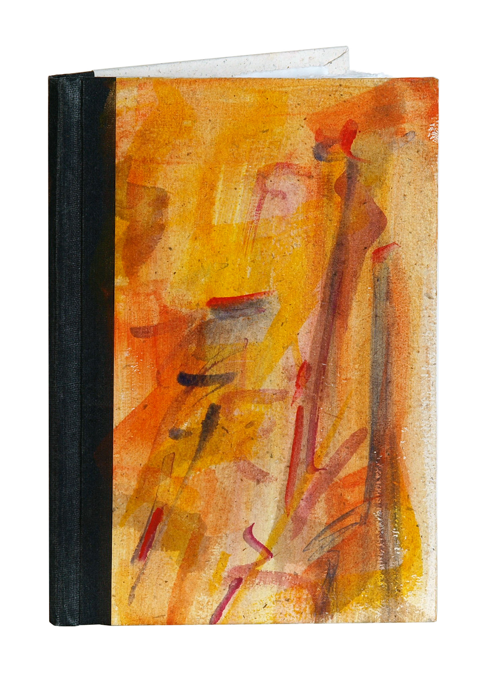 Inspirations 2, 2026, Mixed Media auf Büttenpapier, überwiegend bemalt, 15.5 × 22.5 cm