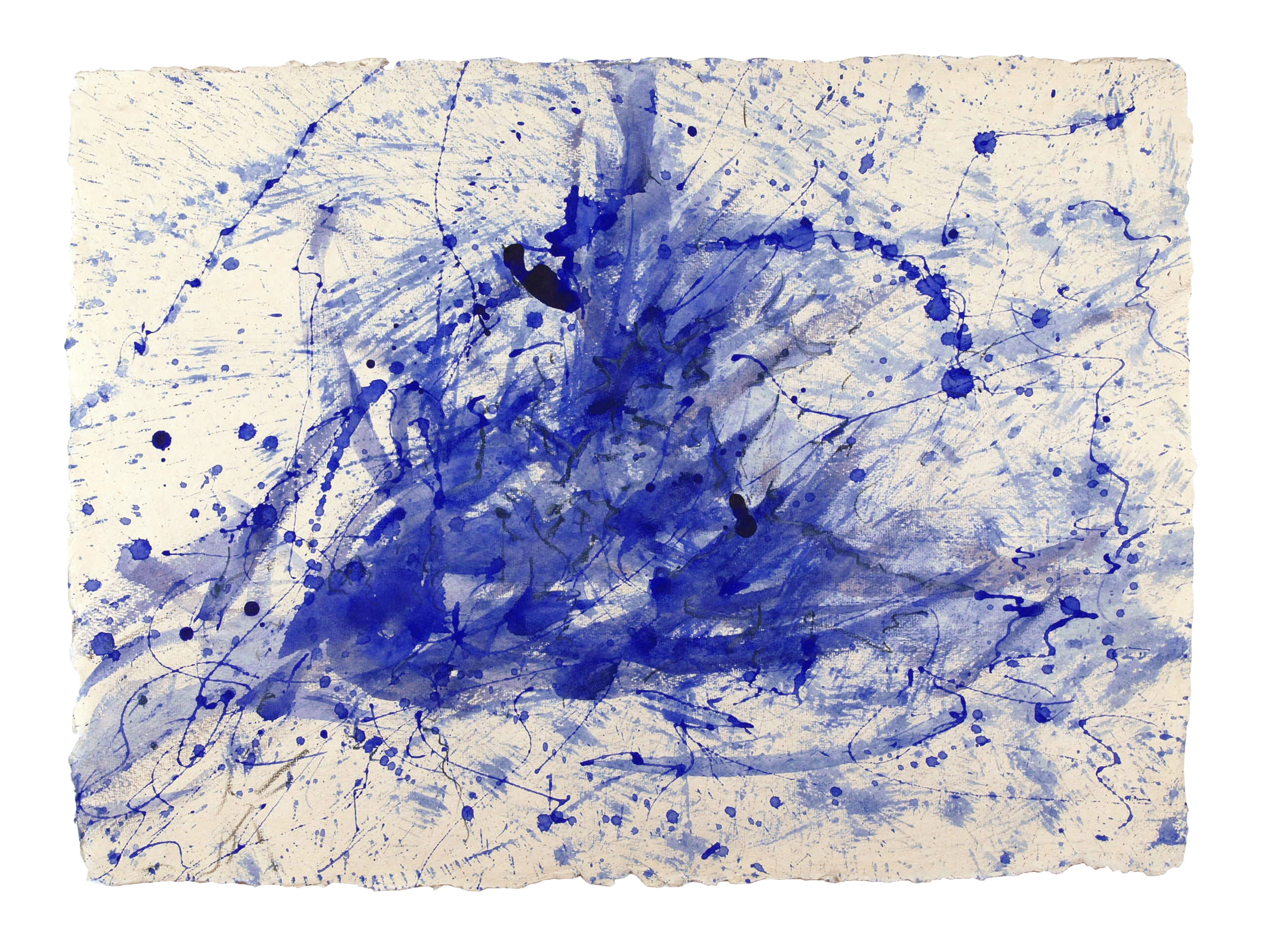 Body in the Sky 2, 2025, Mixed Media auf Büttenpapier, 75 × 56 cm