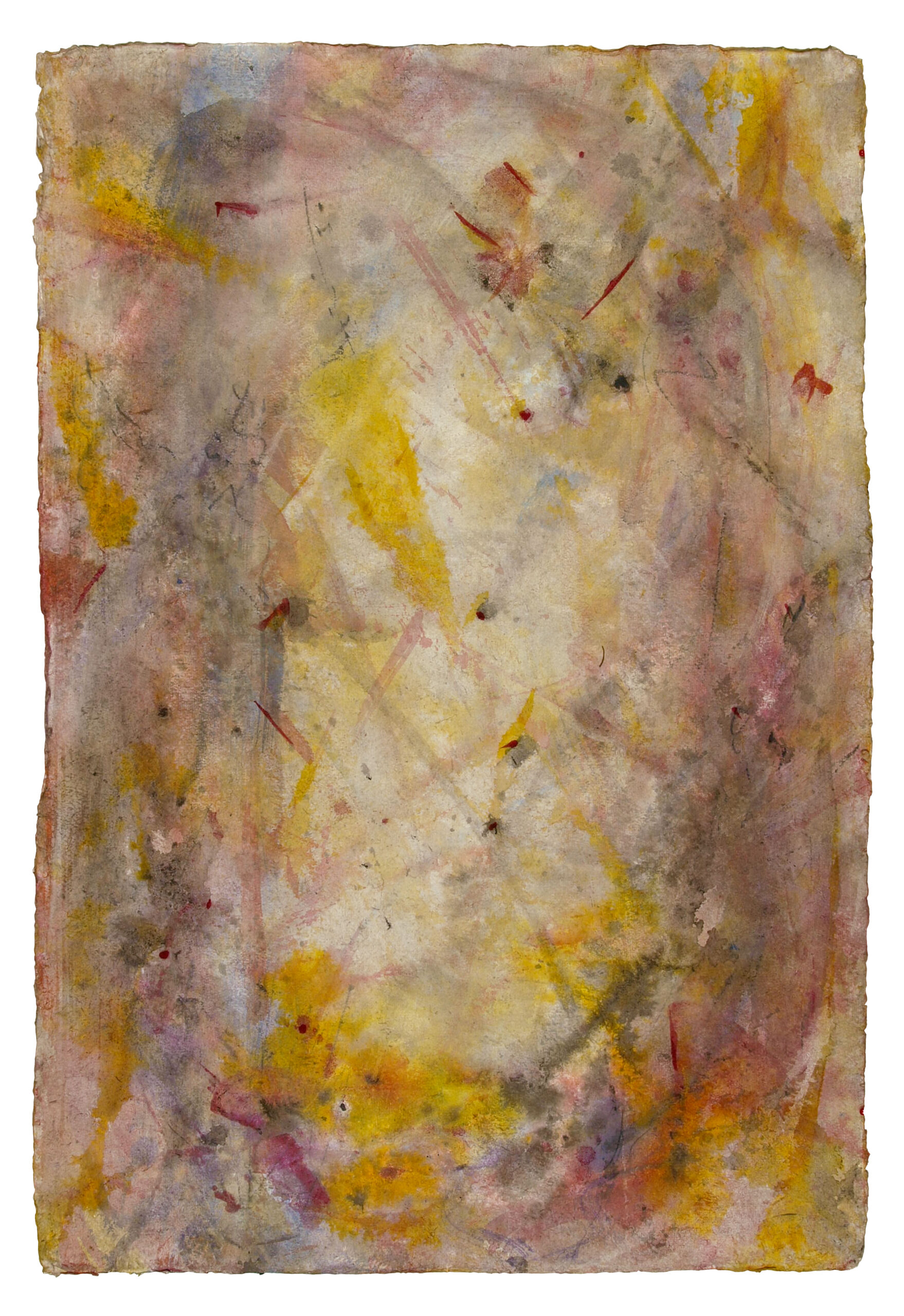 Door, 2025, Mixed Media auf Büttenpapier, 67 × 100 cm