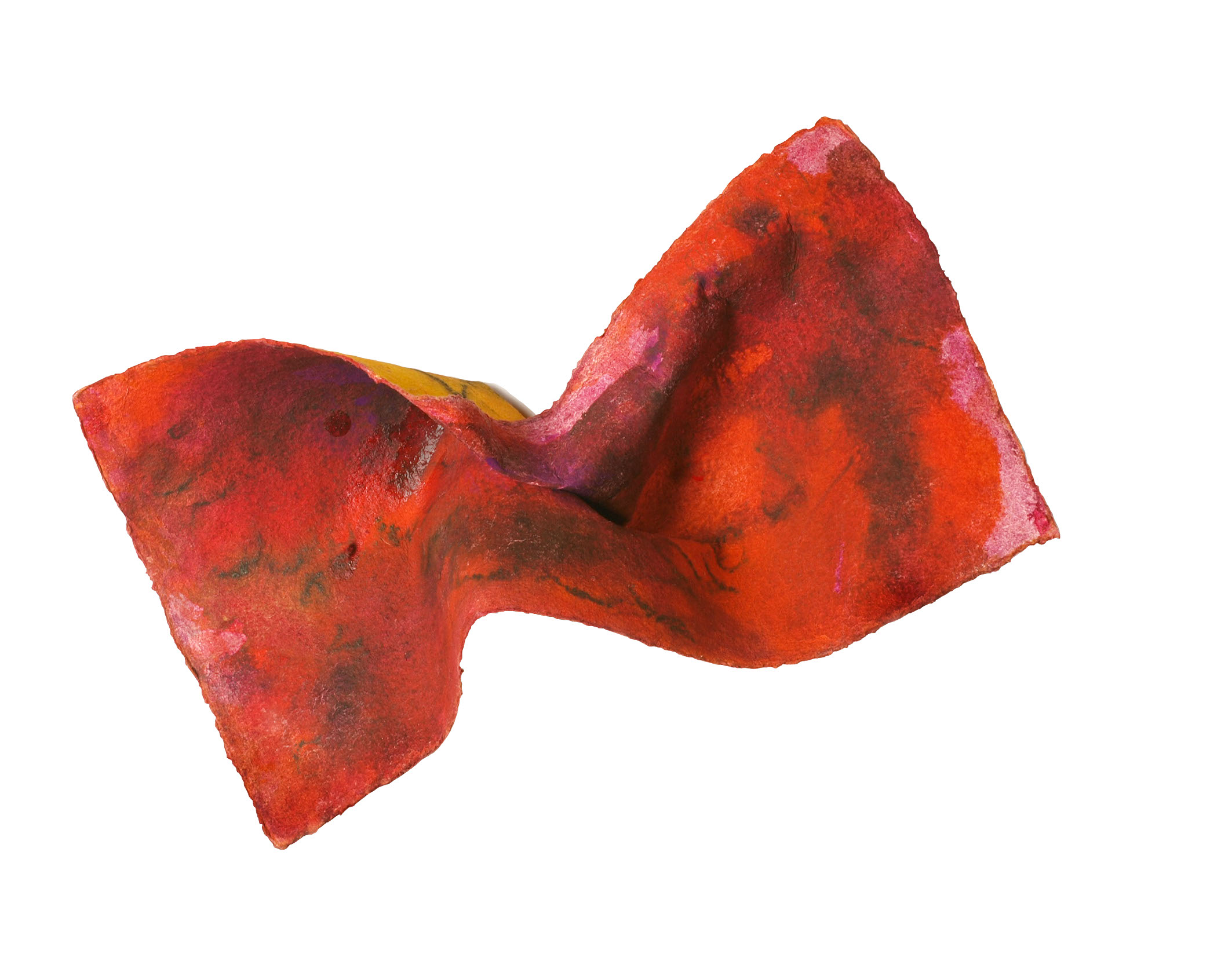 Further 3 — view, 2025, Mixed Media auf Büttenpapier, 30 × 15 cm