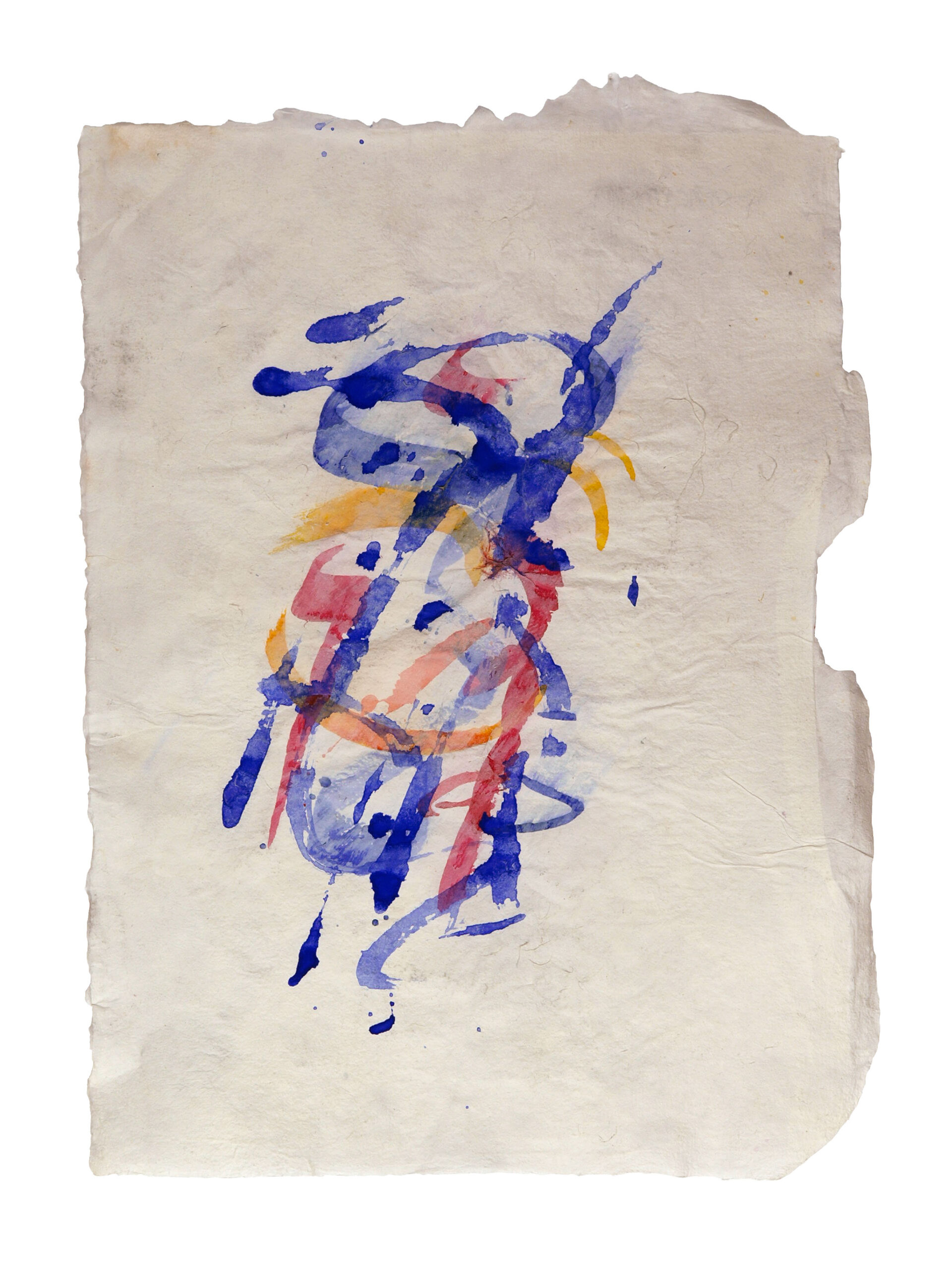 Instrument 2, 2025, Mixed Media auf Büttenpapier, 30 × 41 cm