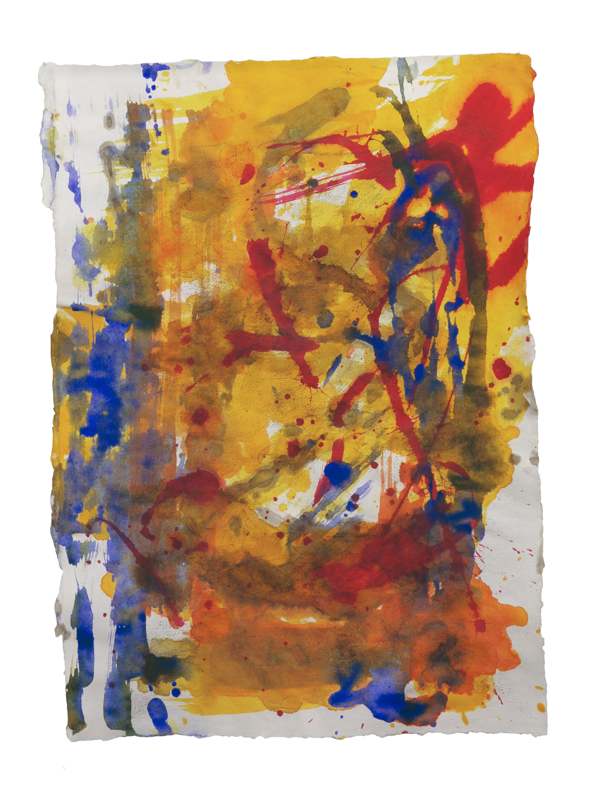Jungle 1, 2025, Mixed Media auf Büttenpapier, 32 × 42 cm
