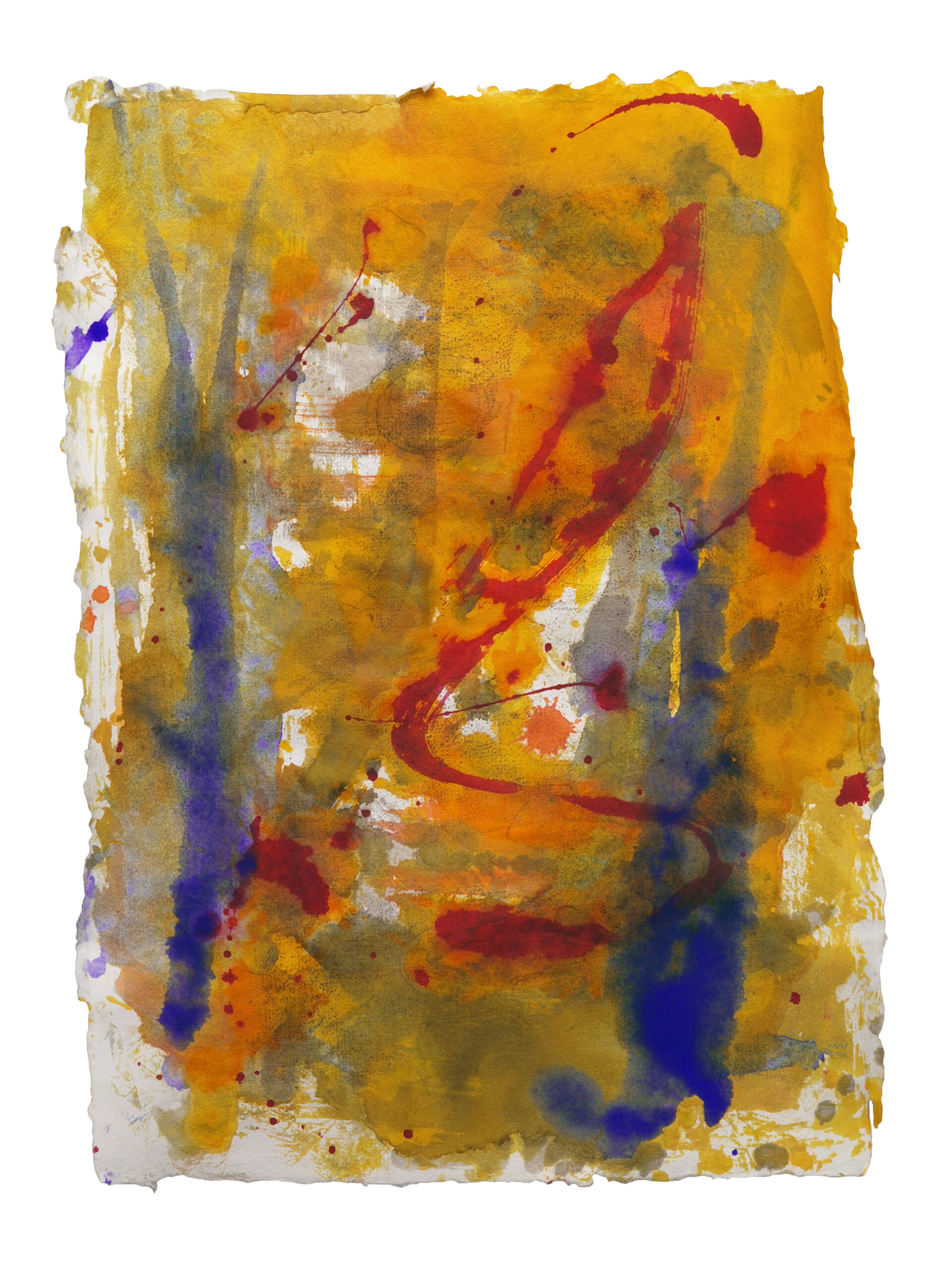 Jungle 2, 2025, Mixed Media auf Büttenpapier, 32 × 42 cm