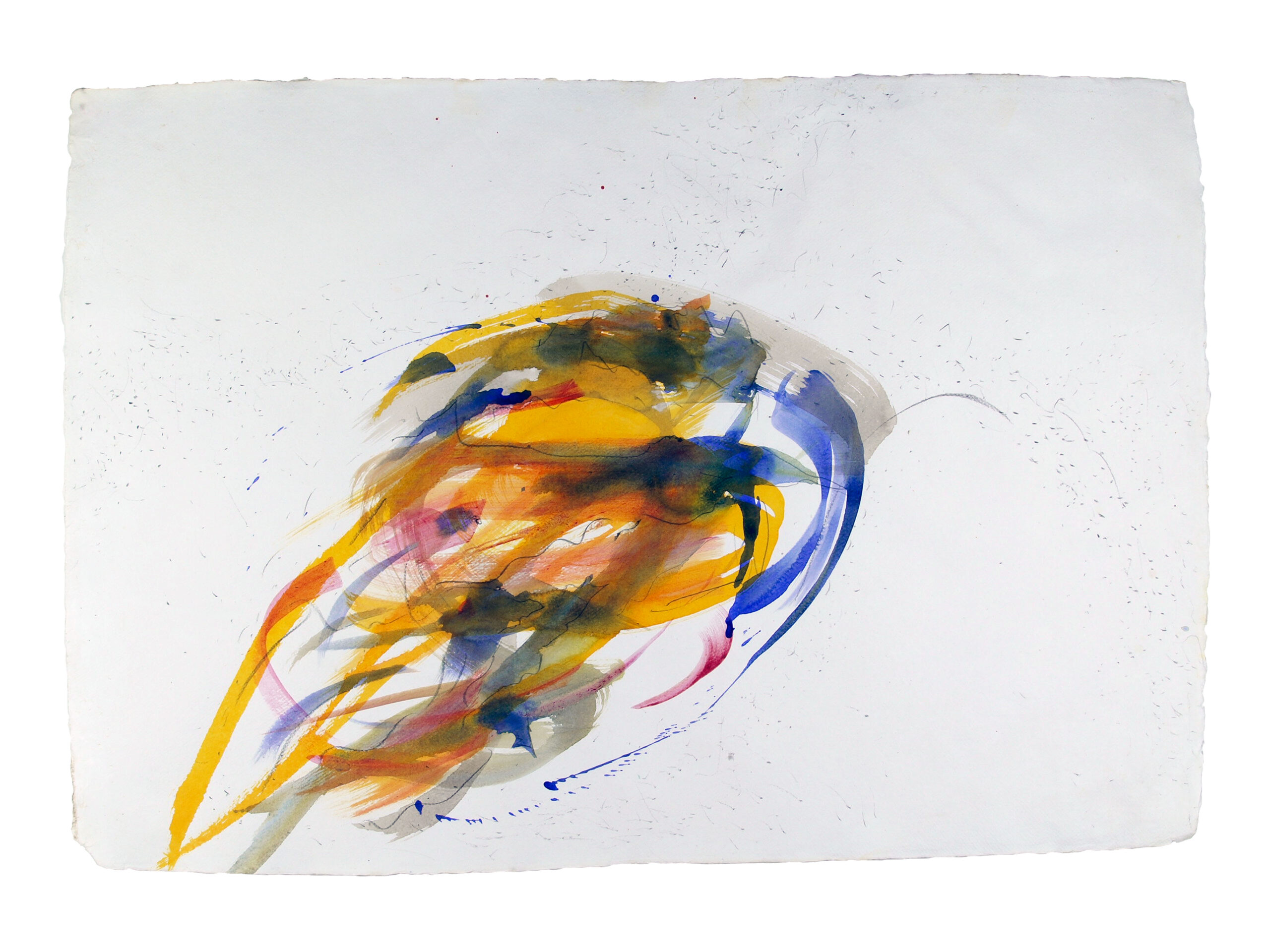 Others 3, 2025, Mixed Media auf Büttenpapier, 69 × 100 cm
